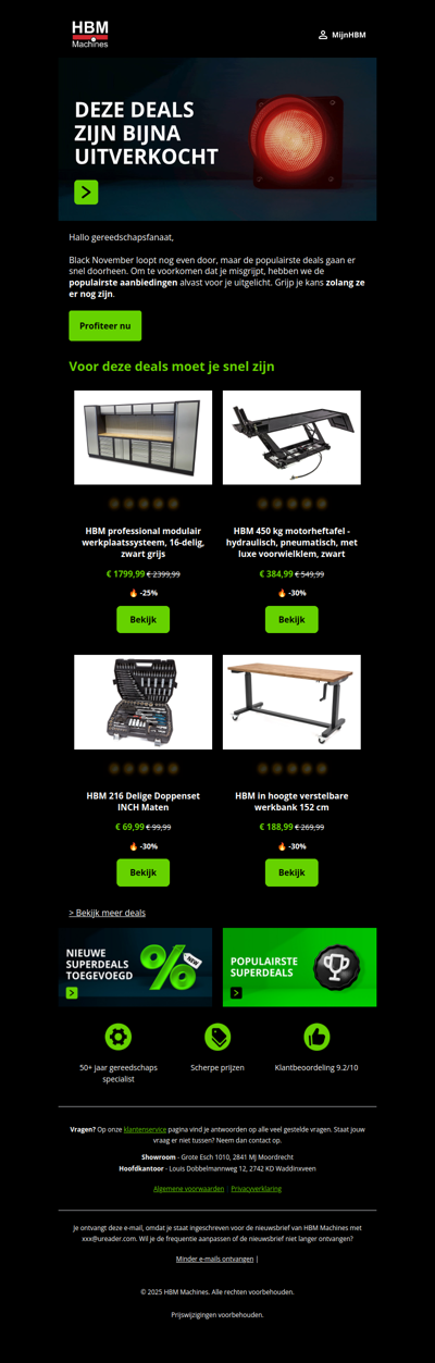 Deze Black November deals zijn bijna uitverkocht