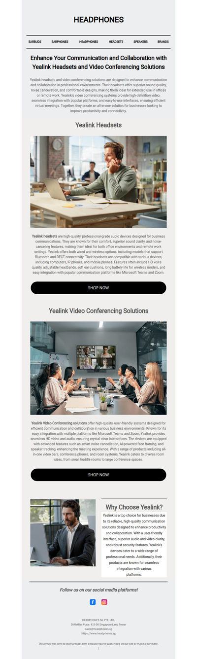 Enhance Your Communication and Collaboration with Yealink Headsets and Video Conferencing Solutions