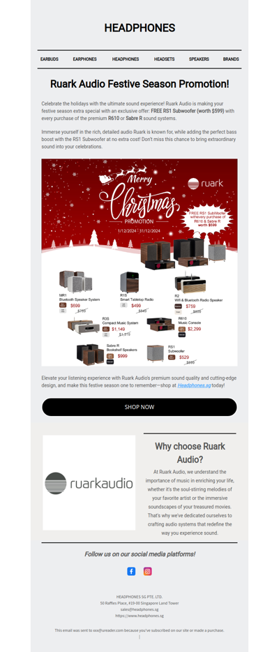 Ruark Audio Festive Season Promotion!