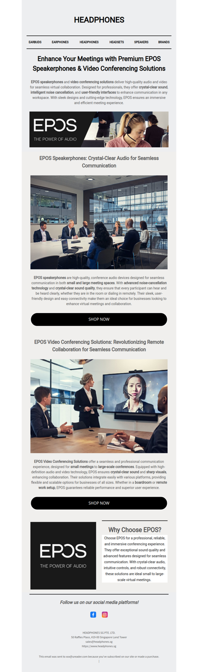 Enhance Your Meetings with Premium EPOS Speakerphones & Video Conferencing Solutions