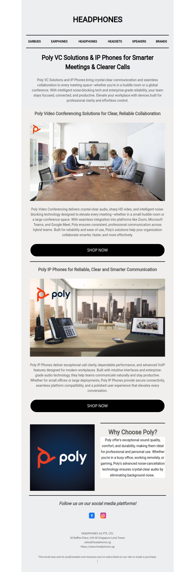 Poly VC Solutions & IP Phones for Smarter Meetings & Clearer Calls