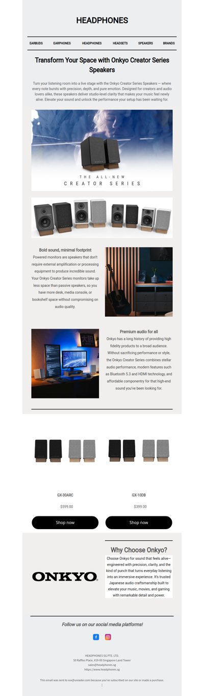 Transform Your Space with Onkyo Creator Series Speakers