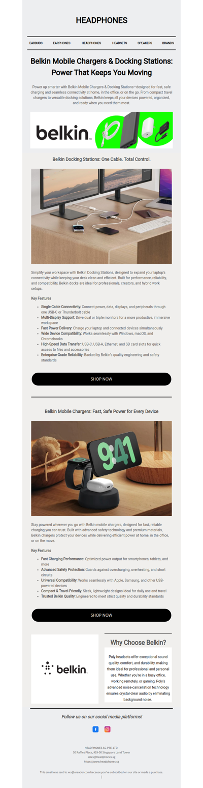 Belkin Mobile Chargers & Docking Stations: Power That Keeps You Moving