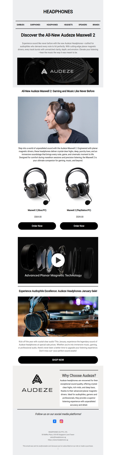 Discover the All-New Audeze Maxwell 2