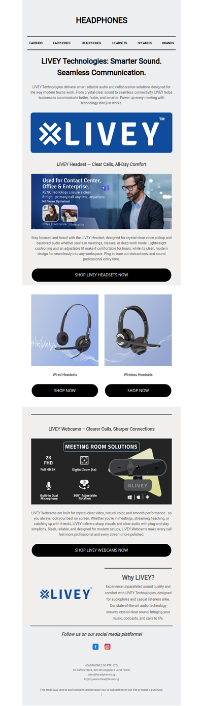 LIVEY Technologies: Smarter Sound. Seamless Communication.