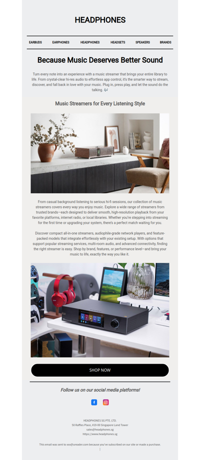 Because Music Deserves Better Sound