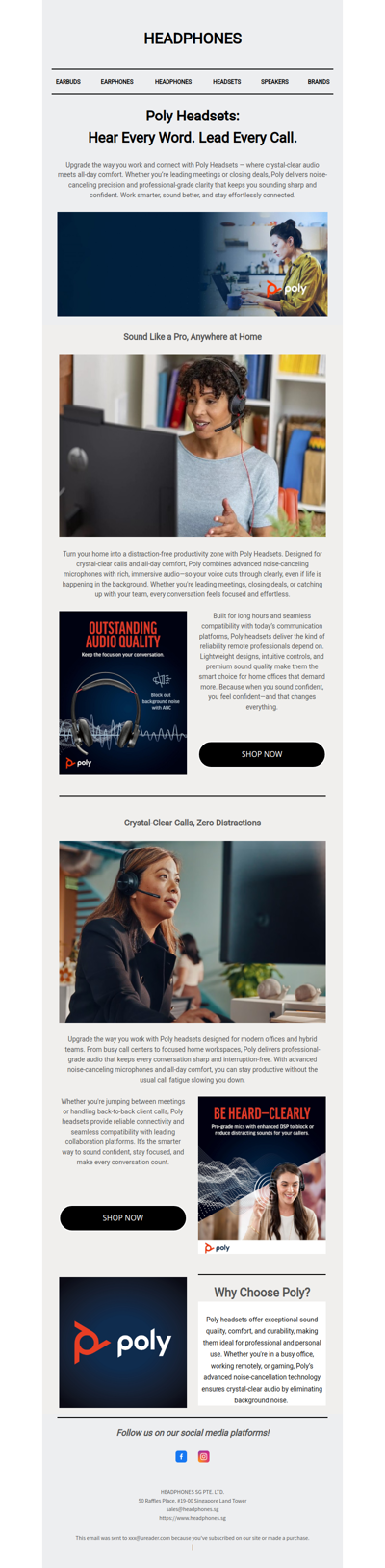 Poly Headsets: Hear Every Word. Lead Every Call.