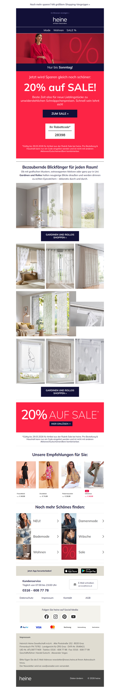 20% auf Sale-Artikel! 🚨😍