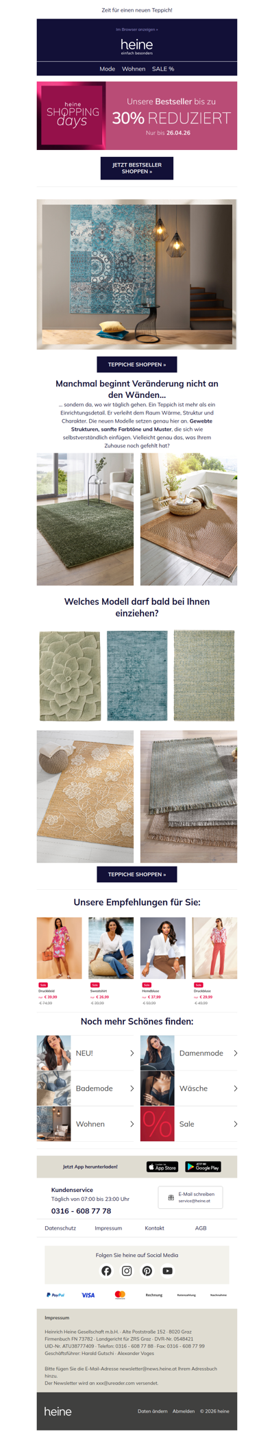 Nur noch kurze Zeit bis zu 30% reduzierte Bestseller shoppen!