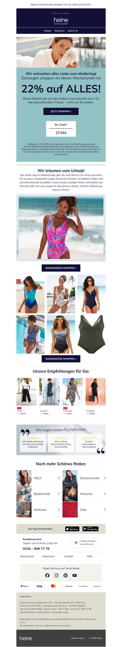 Bereit für den Muttertags-Rabatt? 🤔