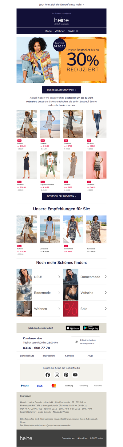 Bis zu 30% Rabatt auf Bestseller! 😍