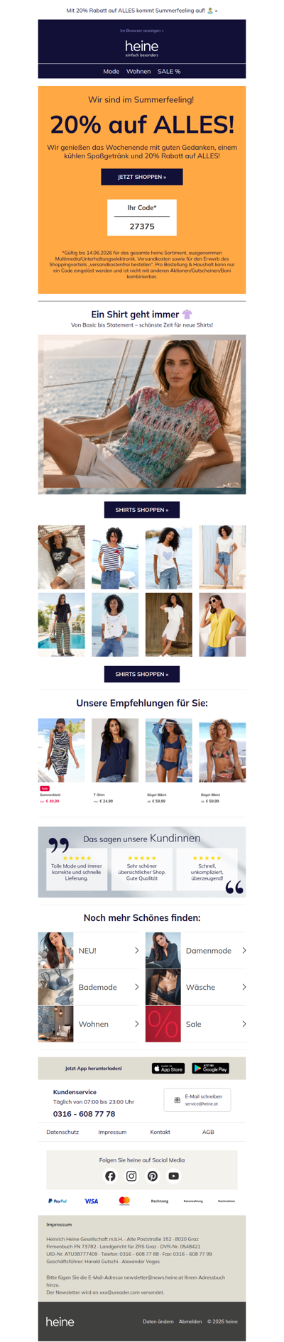 Nur noch heute 20% auf ALLES ⏰
