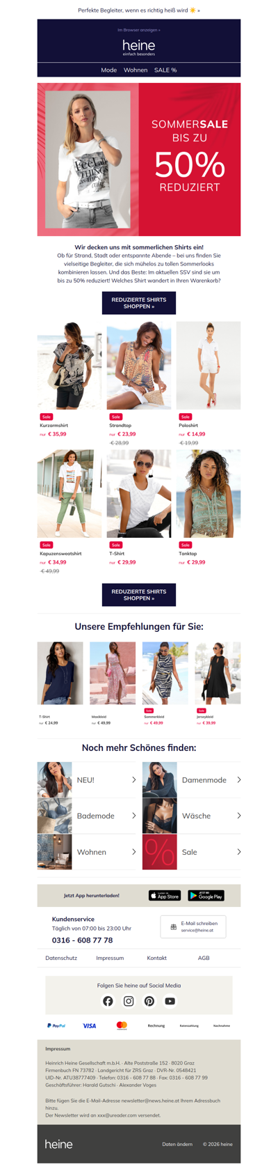 Bis zu 5️⃣0️⃣% für Sie reduziert: Shirts!