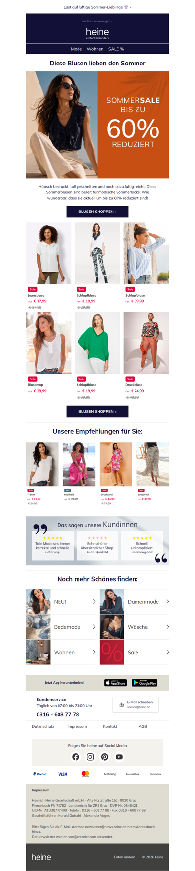 Auf diese Blusen gibt's jetzt 60% Rabatt!