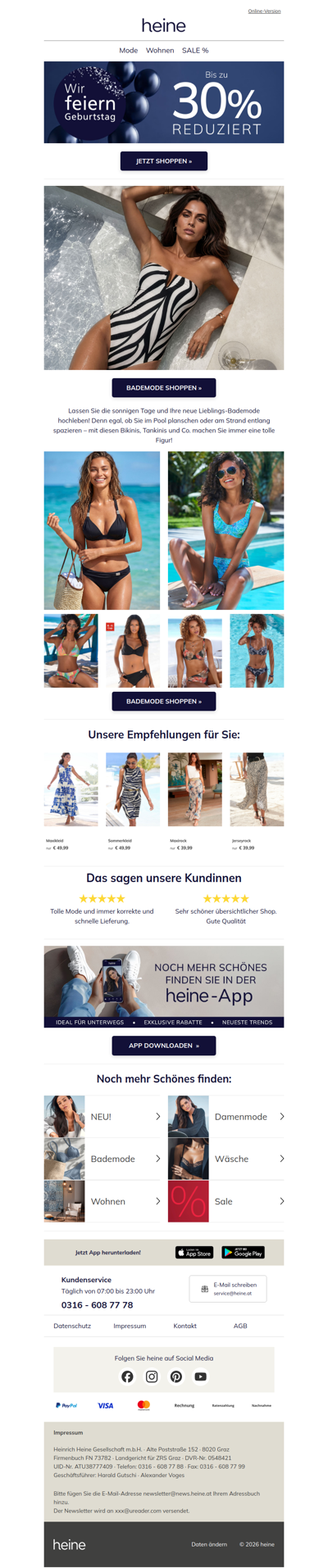 Sommer, Sonne, Bademode ☀️👙
