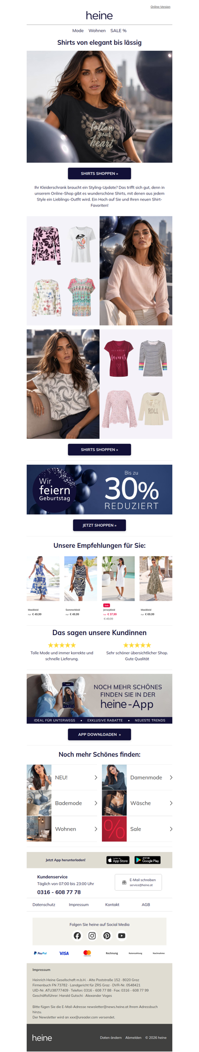 Feiern Sie unsere Shirts! 🥳