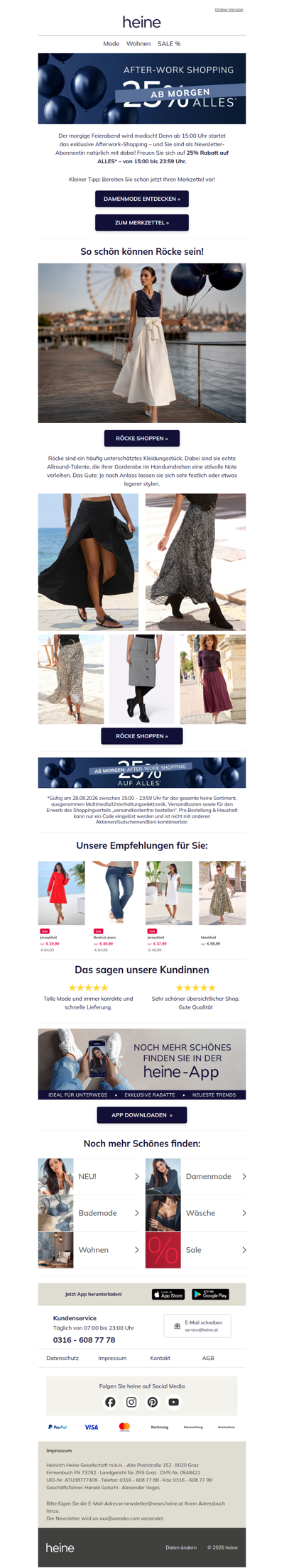 Einladung zum Afterwork-Shopping! 💌