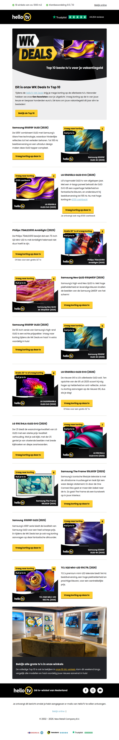 Bekijk onze WK Deals tv Top 10
