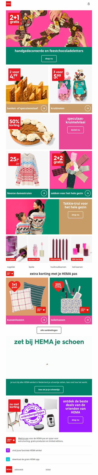 2+1 gratis op handgedecoreerde en feestchocoladeletters | haal alvast in huis 🎁