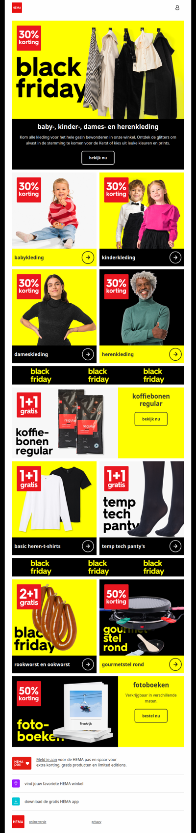 Black Friday 🖤 | héél veel Black Friday aanbiedingen bij jouw HEMA-winkel