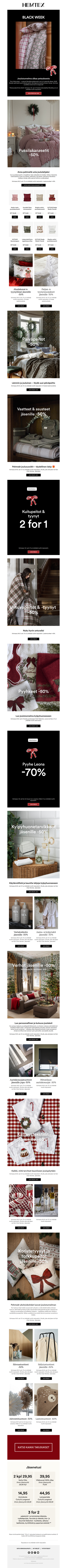 Paljon tuotteita -50% – säästä rahaa & vältä joulustressi!!