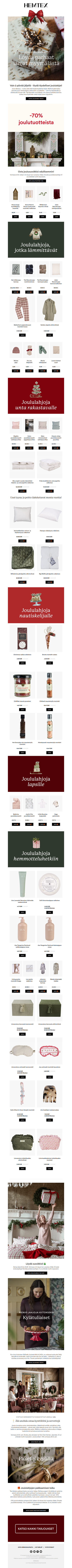 Loput joulutuotteet nyt -70%*!🎄