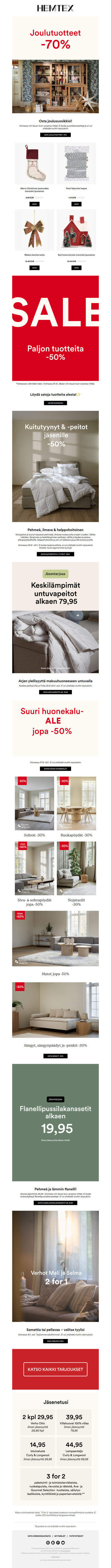 🌟 -70% joulutuotteista - löydä suosikkisi!