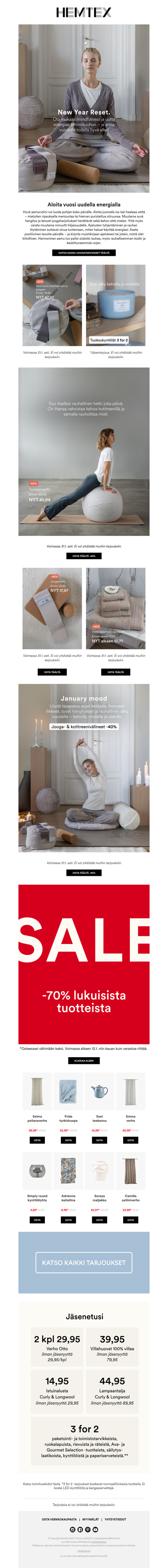 ✨ -40% jooga- & treenivälineistä