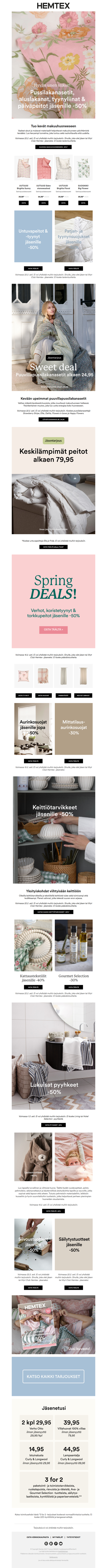 💭 Nuku hyvin! -50%* makuuhuonesuosikeista