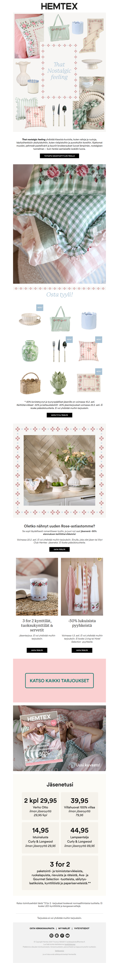 🌸 That nostalgic feeling – tuotteita -50%*