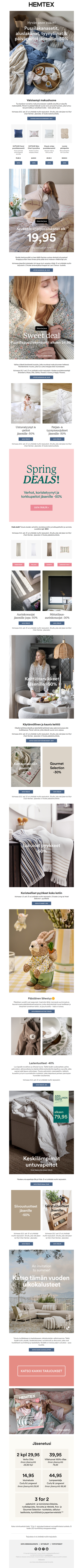 🌷Keväiset pussilakanasetit alk. 19,95 jäsenille