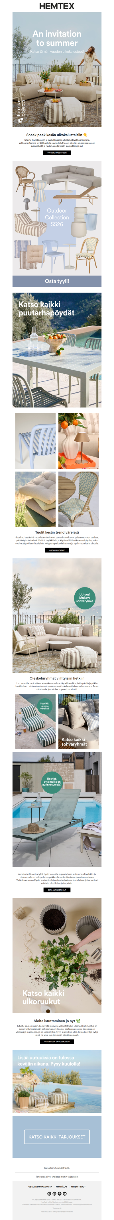 Sneak peek – kesän ulkokalusteet☀️