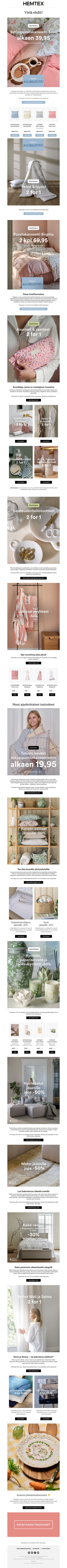 Vielä ehdit! Pussilakana Eden vain 39,95 jäsenille!