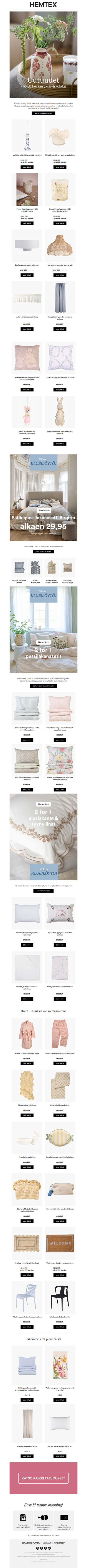 🌷 Kevään uutuudet ovat täällä!