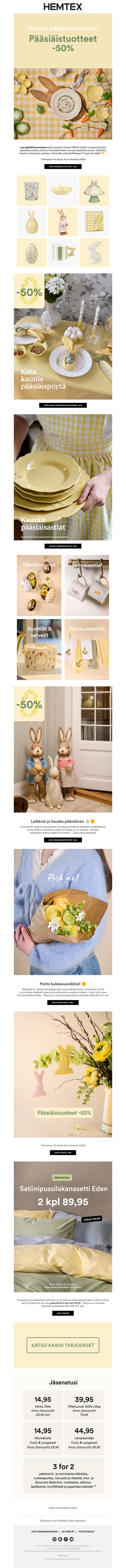 🐣 Tutustu pääsiäisuutuuksiin!