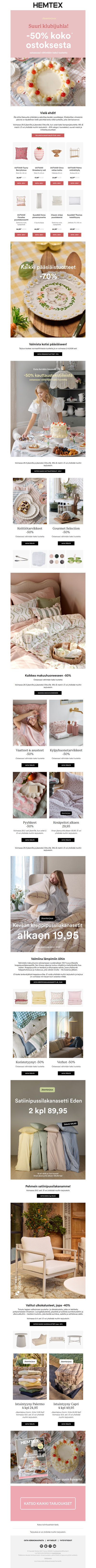 ⏳ Vielä ehdit! -50% koko ostoksesta ostaessasi 2 tuotetta*