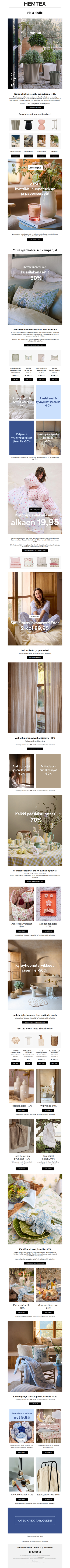 🛍️ Vielä ehdit hyödyntää pian päättyvät tarjoukset!