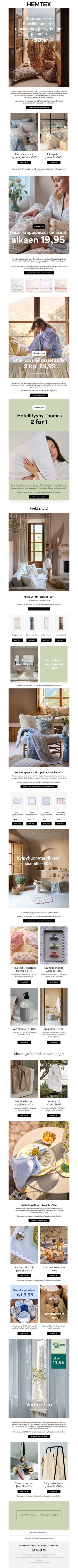 ⌛Verhot, koristetyynyt ja torkkupeitot -50%* - vielä ehdit!
