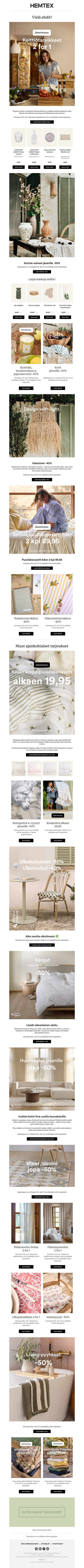 🛍️ Hyödynnä sunnuntaina päättyvät tarjoukset!