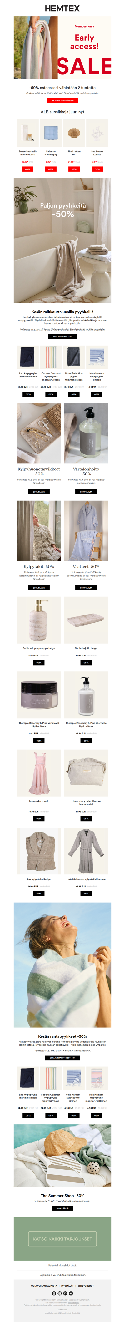 🛁 Kaikkea kylpyhuoneeseen -50%