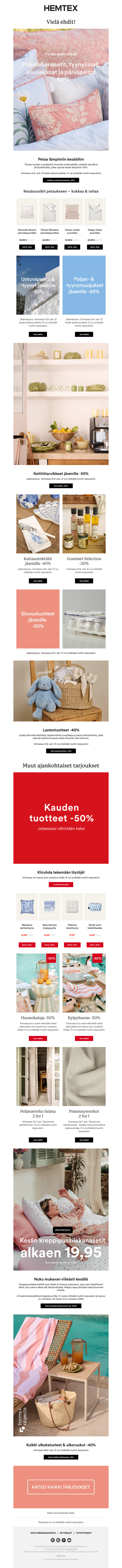 Vielä ehdit! Kaikkea makuuhuoneeseen -50%🤍