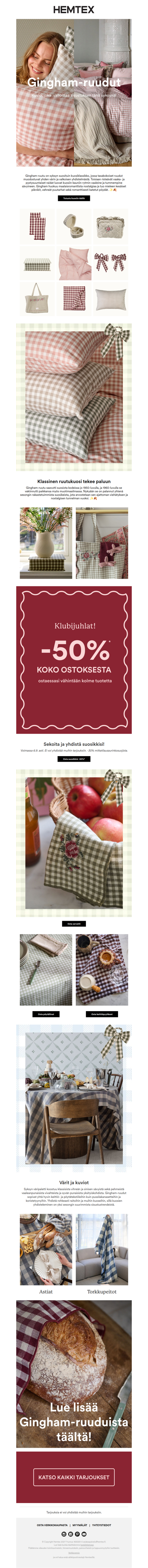 Gingham-ruudut, kauden suosituin kuosi!