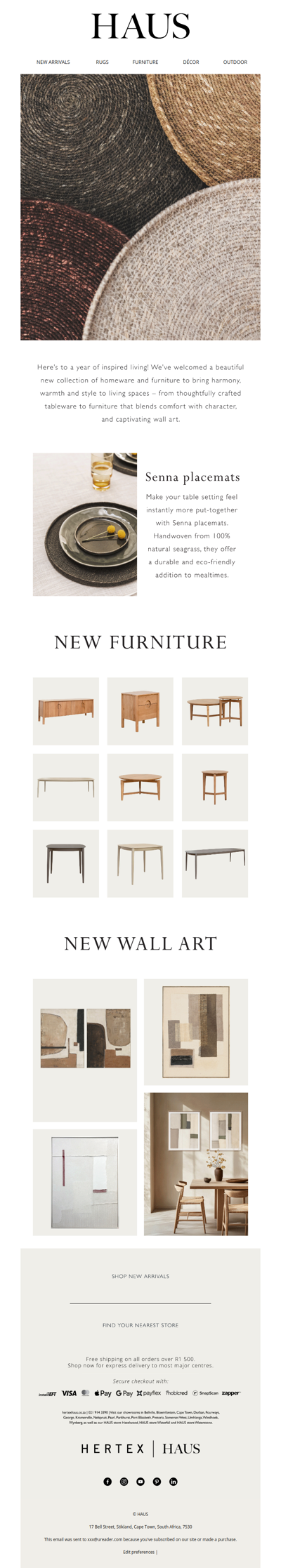 Fresh arrivals for the new year!