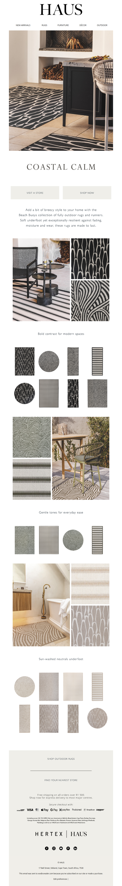 New arrivals: Coastal calm