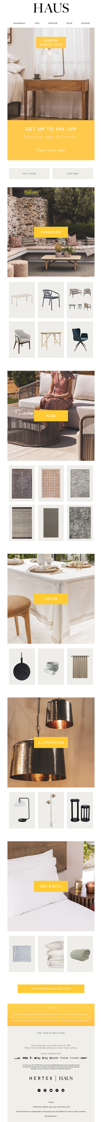 Enjoy 40% off selected items