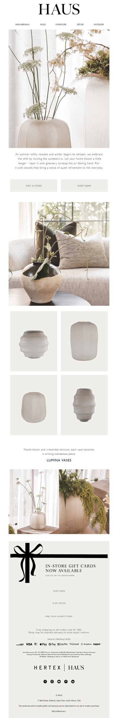 Striking standalone pieces