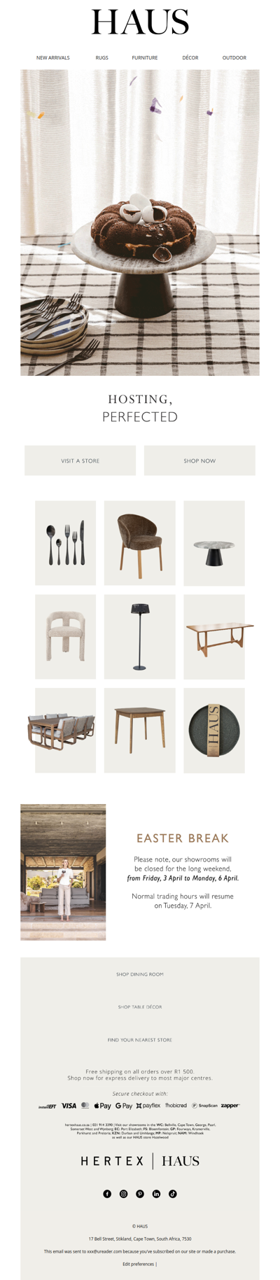 Set the table – and the mood