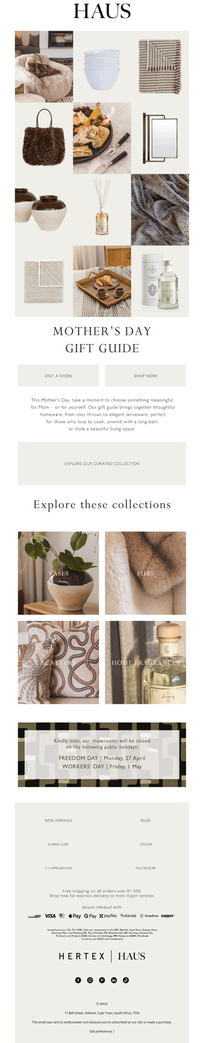 Pick your own Mother’s Day gift