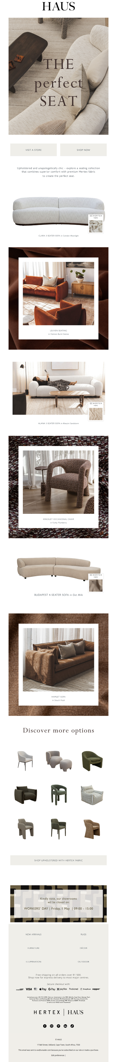 Superior comfort, premium fabric