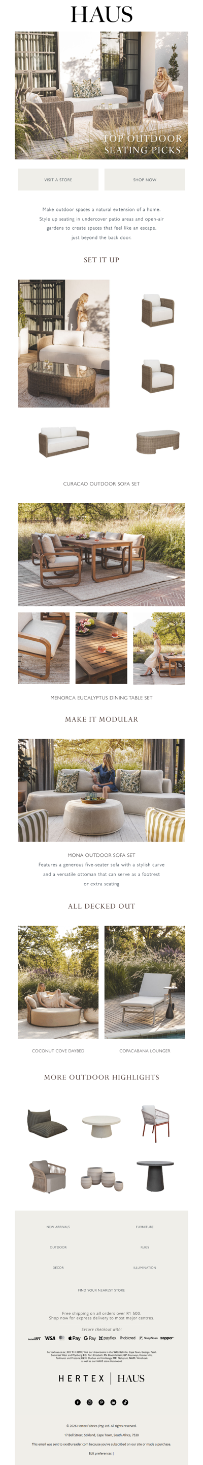 Our top outdoor seating picks